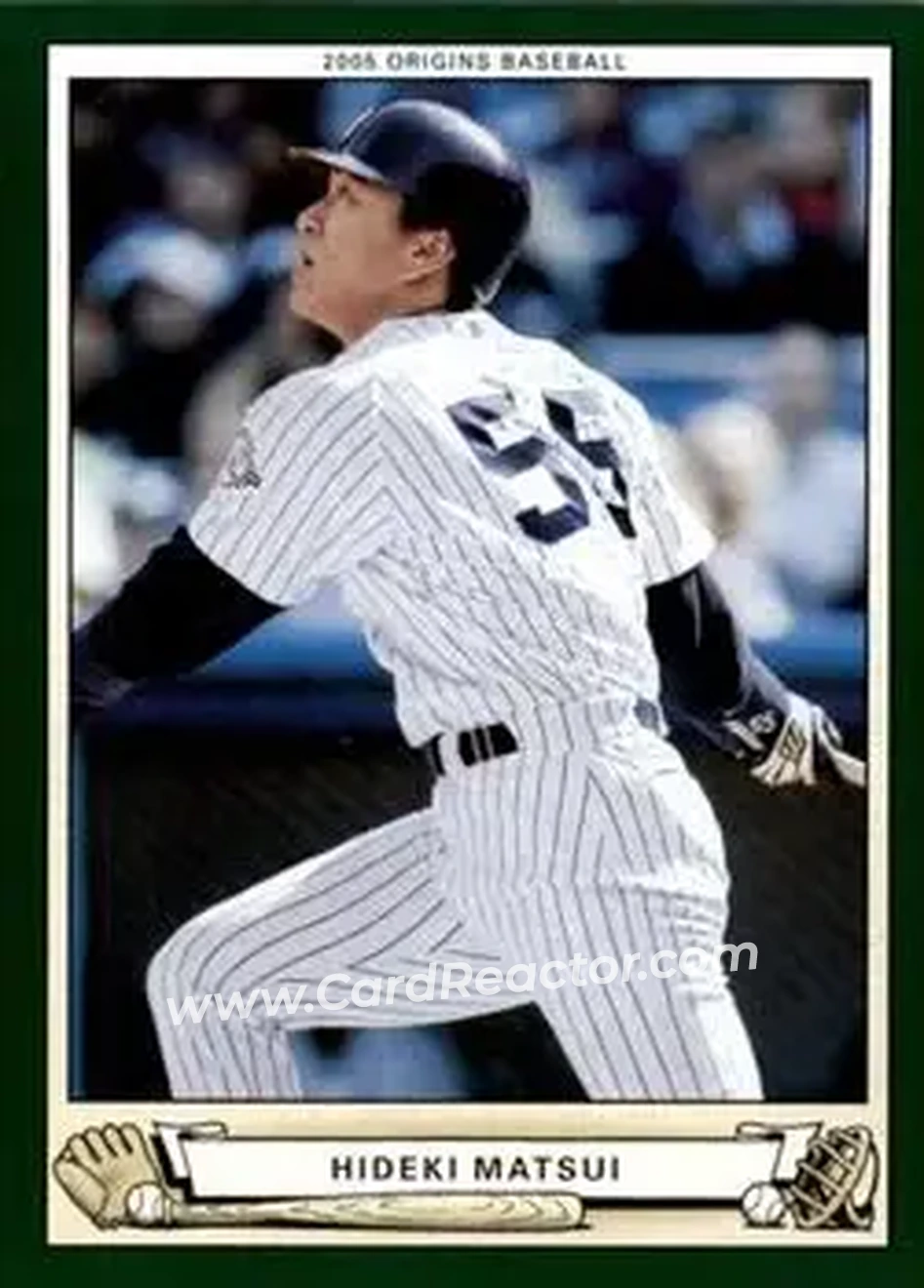 2005 UD Origins #22 - Hideki Matsui - New York Yankees - Front 2005 UD Origins #22 - Hideki Matsui - New York Yankees - Front