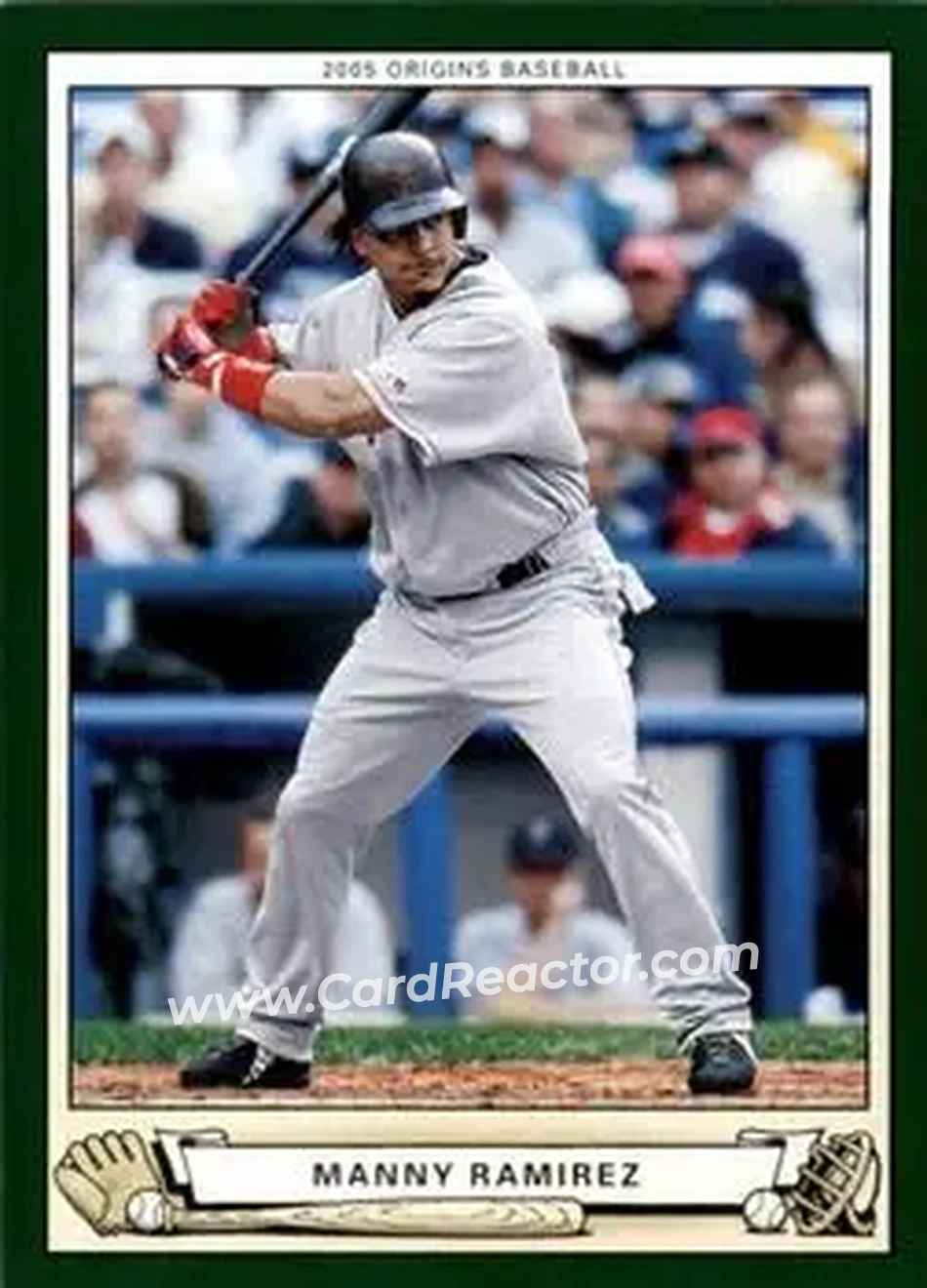 2005 UD Origins #25 - Manny Ramirez - Boston Red Sox - Front