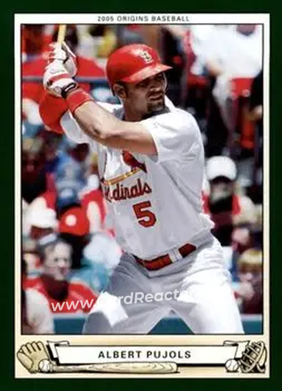 2005 UD Origins #30 - Albert Pujols - St. Louis Cardinals - Front 2005 UD Origins #30 - Albert Pujols - St. Louis Cardinals - Front