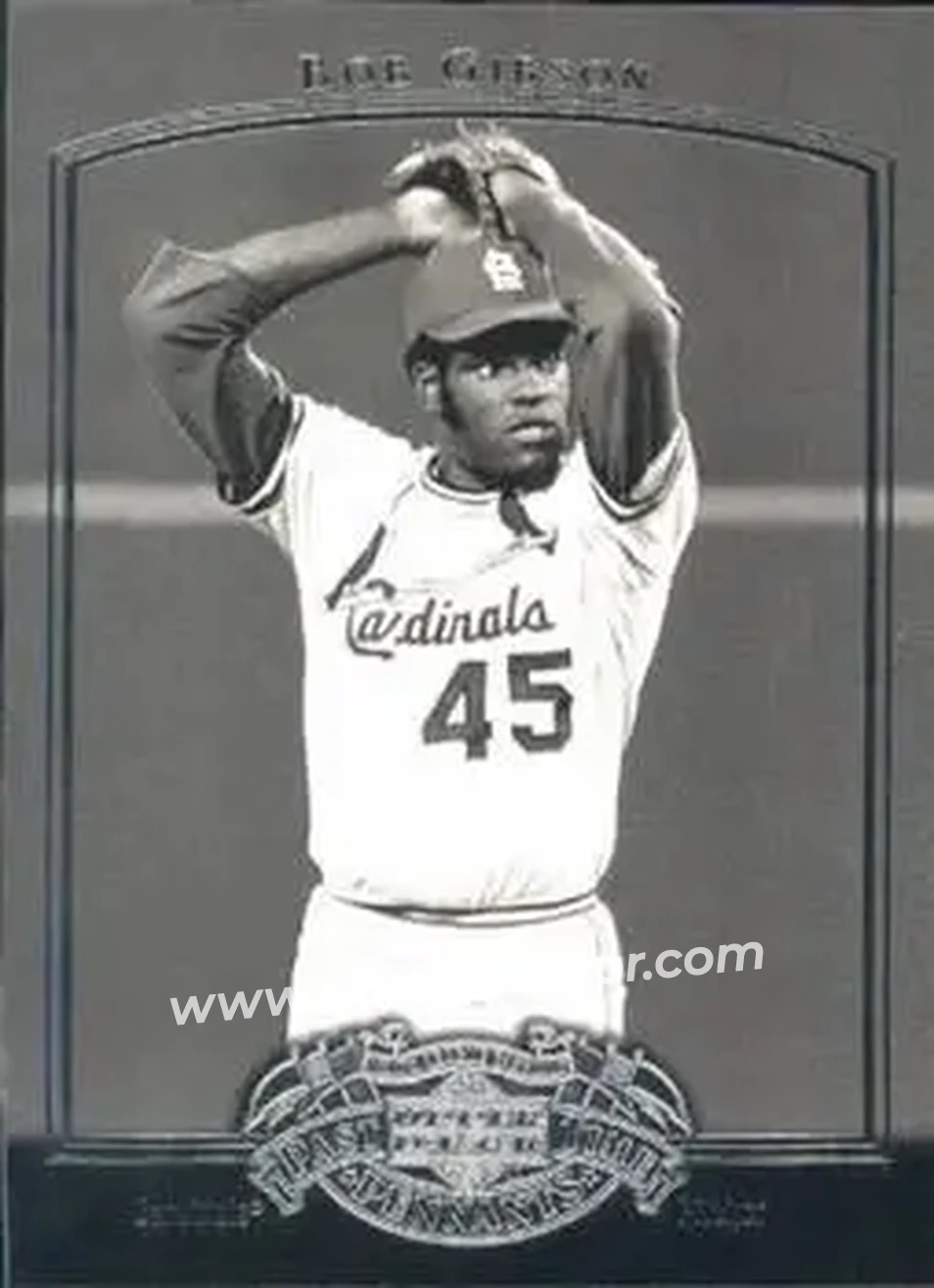 2005 UD Past Time Pennants #7 - Bob Gibson - St. Louis Cardinals - Front