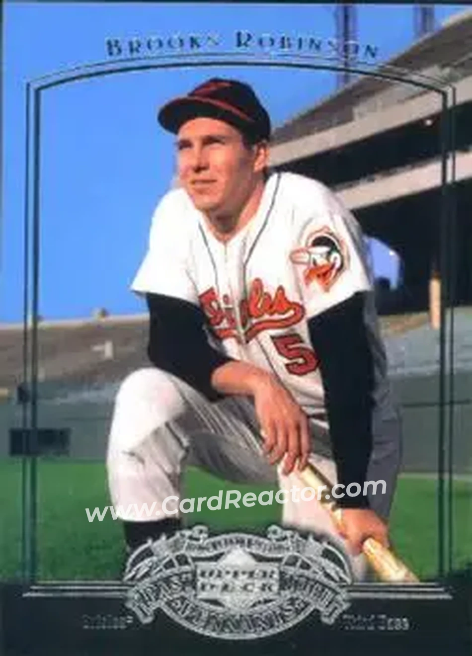 2005 UD Past Time Pennants #10 - Brooks Robinson - Baltimore Orioles - Front