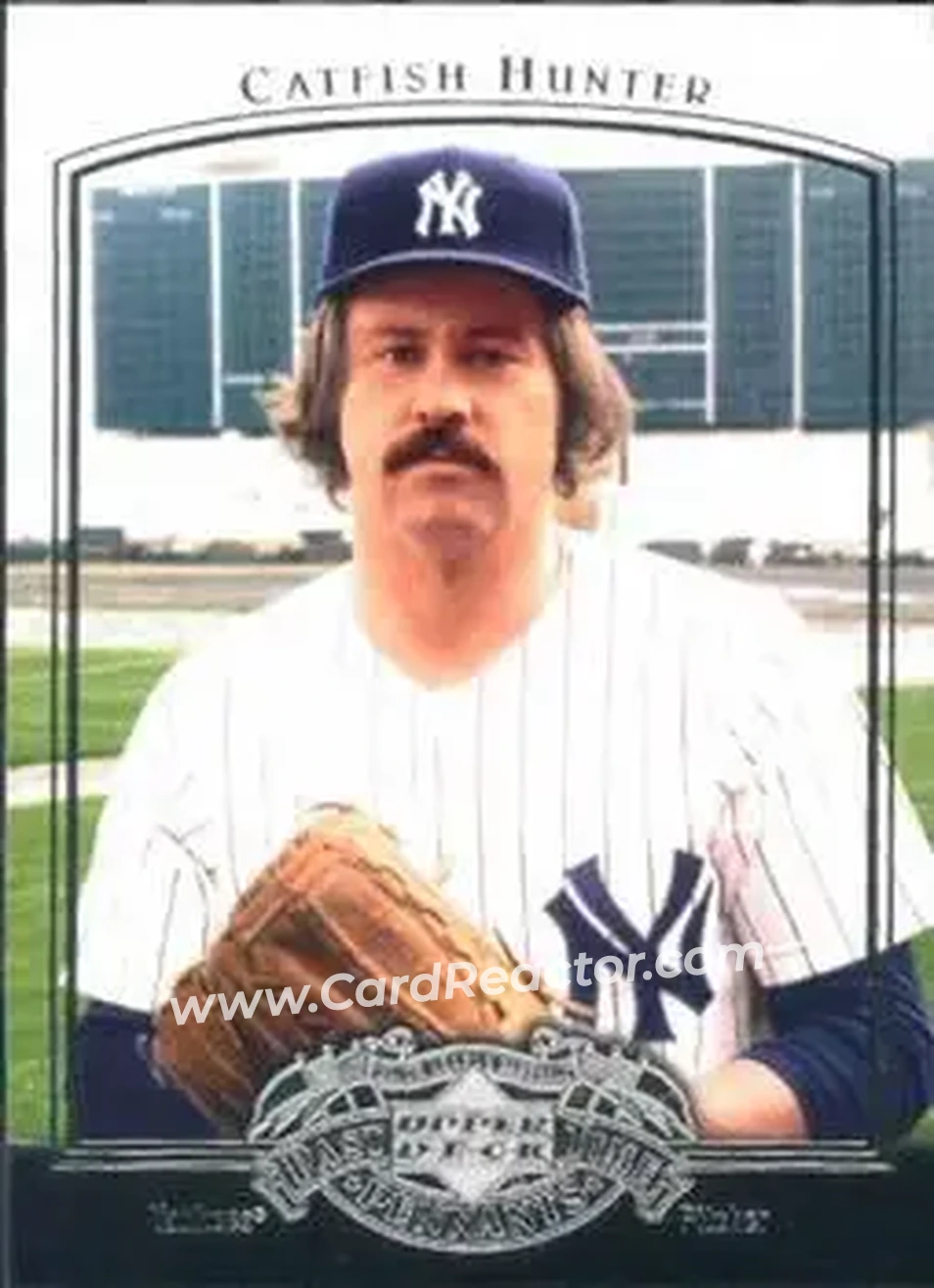 2005 UD Past Time Pennants #16 - Jim Hunter - New York Yankees - Front 2005 UD Past Time Pennants #16 - Jim Hunter - New York Yankees - Front