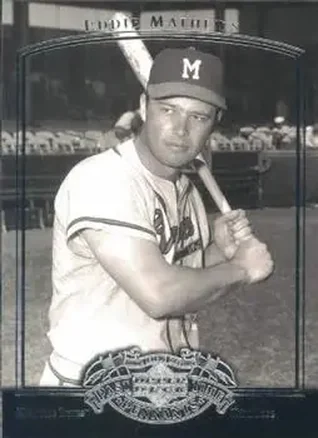 2005 UD Past Time Pennants #24 - Ed Mathews - Milwaukee Braves