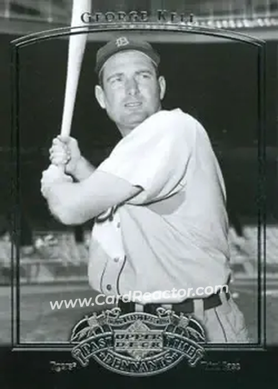 2005 UD Past Time Pennants #35 - George Kell - Detroit Tigers - Front