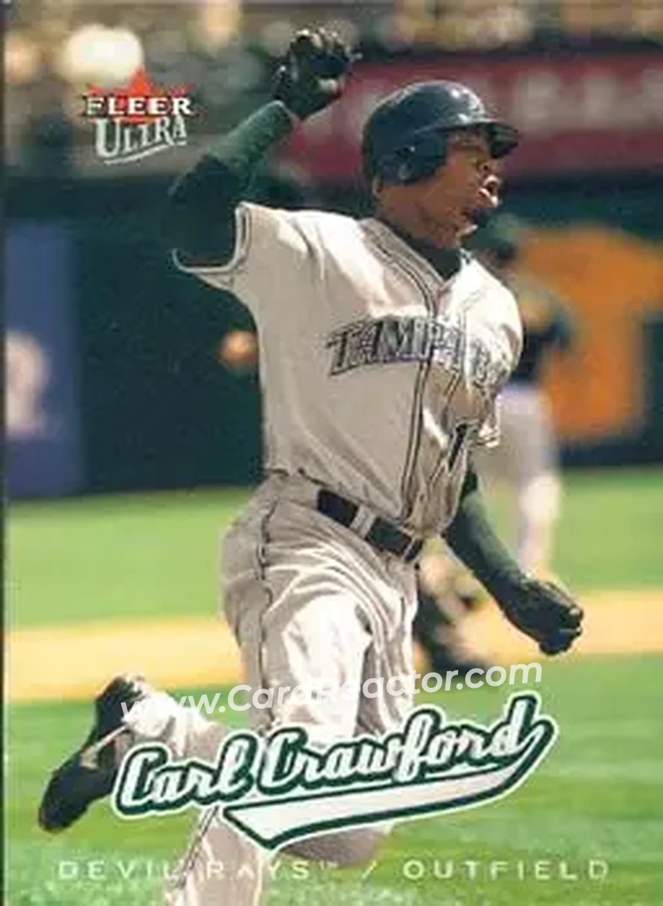 2005 Ultra #16 - Carl Crawford - Tampa Bay Devil Rays - Front