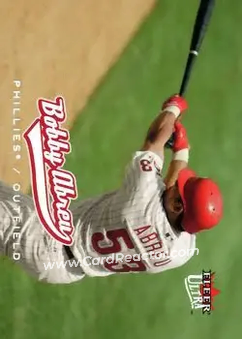2005 Ultra #21 - Bob Abreu - Philadelphia Phillies - Front