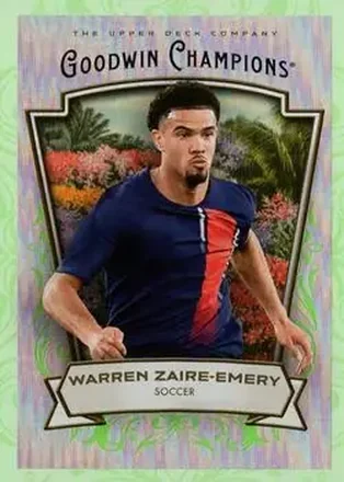 2026 Upper Deck Goodwin Champions - Neon Green Rainbow #38 - Warren Zaire-Emery