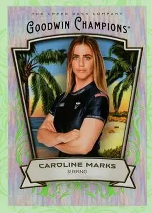 2026 Upper Deck Goodwin Champions - Neon Green Rainbow #77 - Caroline Marks