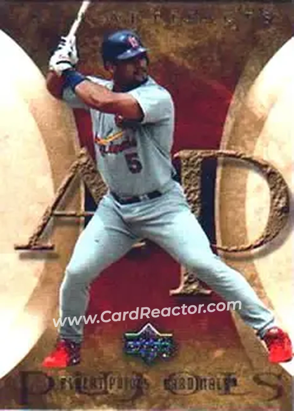 2005 Upper Deck Artifacts #3 - Albert Pujols - St. Louis Cardinals - Front 2005 Upper Deck Artifacts #3 - Albert Pujols - St. Louis Cardinals - Front