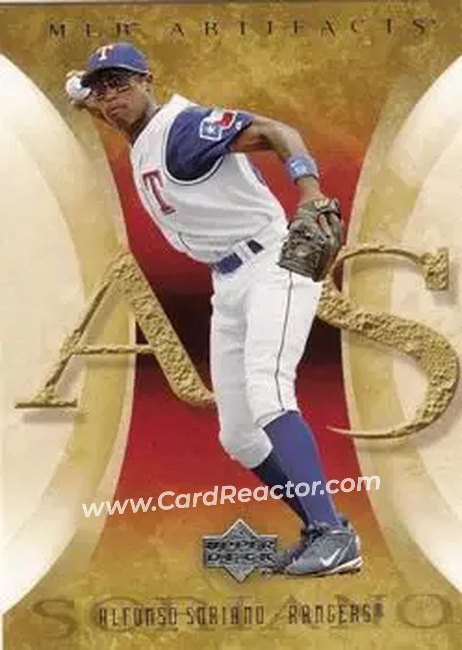 2005 Upper Deck Artifacts #5 - Alfonso Soriano - Texas Rangers - Front