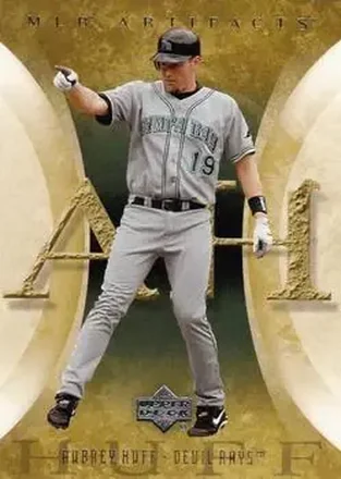 2005 Upper Deck Artifacts #9 - Aubrey Huff - Tampa Bay Devil Rays