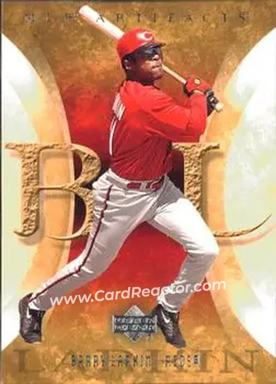 2005 Upper Deck Artifacts #10 - Barry Larkin - Cincinnati Reds - Front