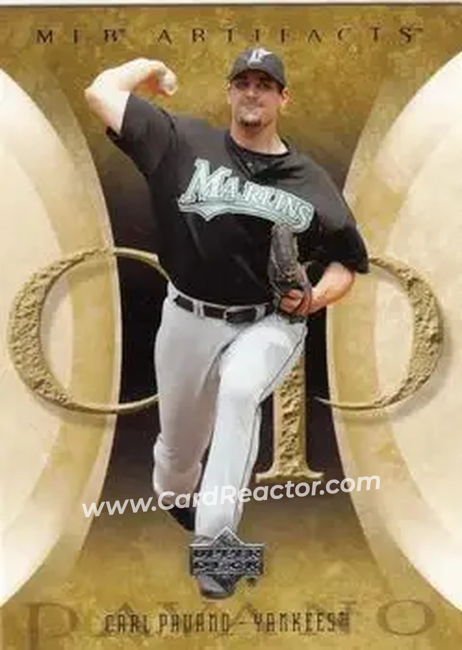 2005 Upper Deck Artifacts #18 - Carl Pavano - New York Yankees - Front