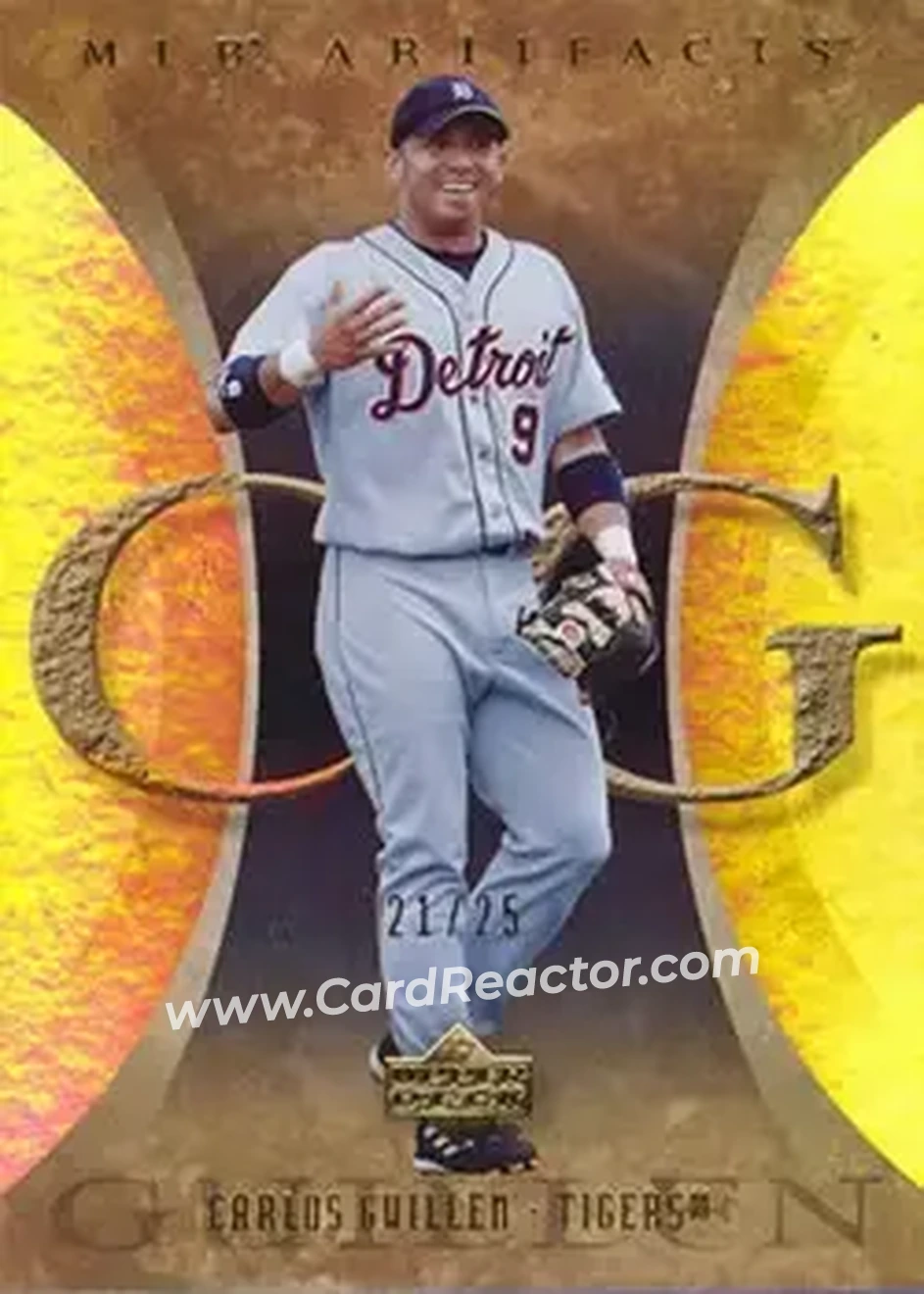 2005 Upper Deck Artifacts #21 - Carlos Guillen - Detroit Tigers - Front