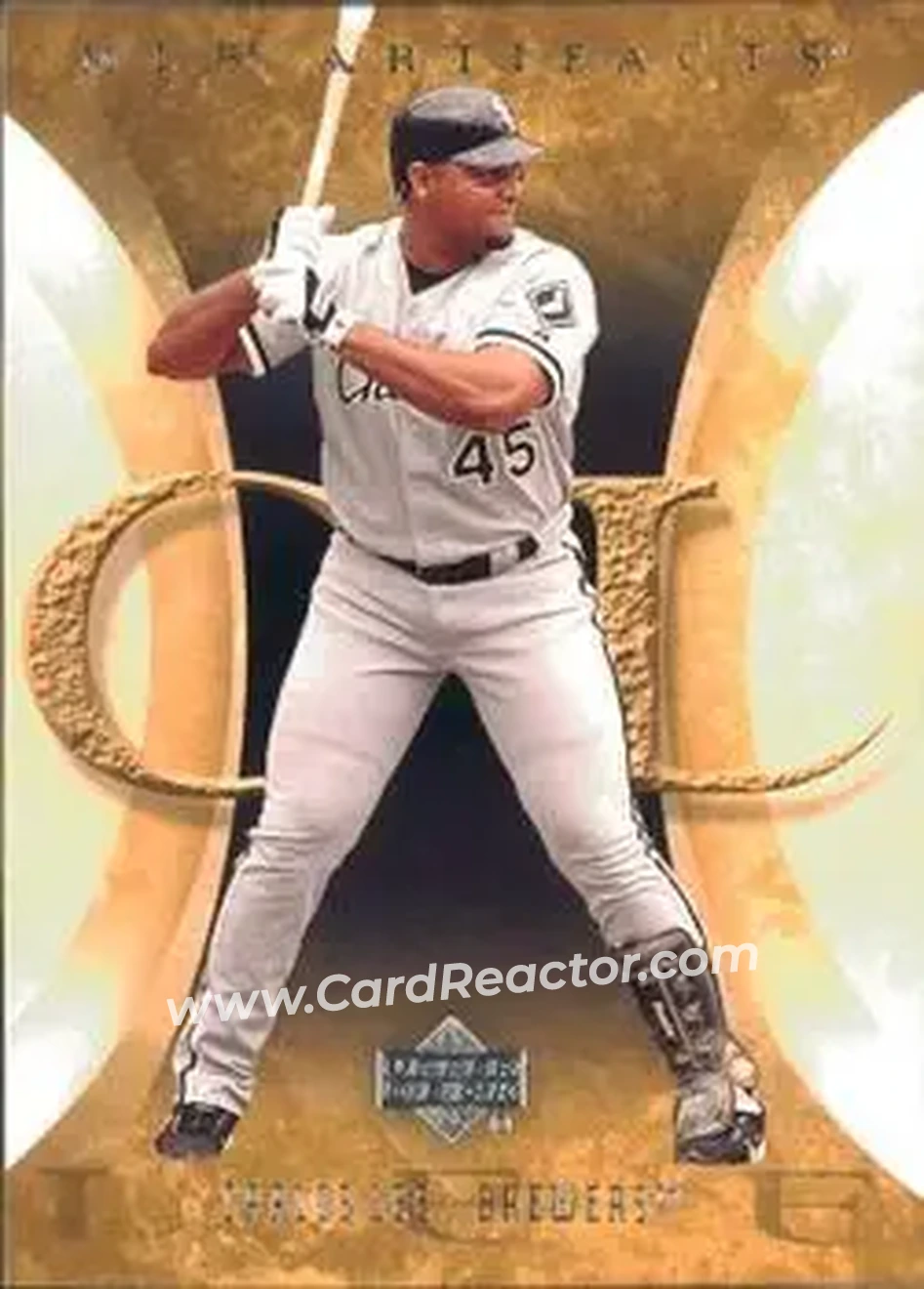 2005 Upper Deck Artifacts #22 - Carlos Lee - Milwaukee Brewers - Front