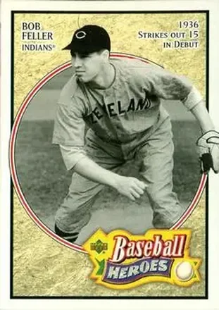 2005 Upper Deck Baseball Heroes #1 - Bob Feller - Cleveland Indians