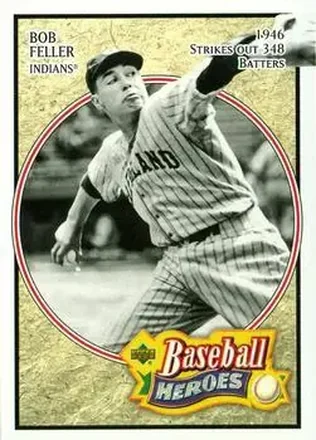 2005 Upper Deck Baseball Heroes #4 - Bob Feller - Cleveland Indians