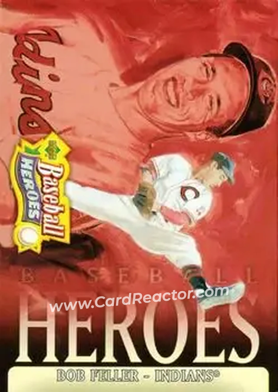 2005 Upper Deck Baseball Heroes #5 - Bob Feller - Cleveland Indians - Front