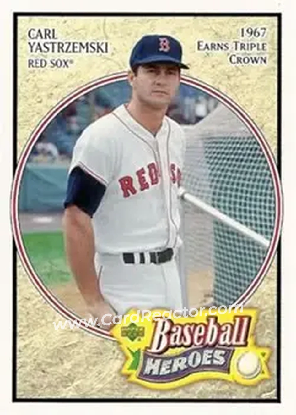 2005 Upper Deck Baseball Heroes #16 - Carl Yastrzemski - Boston Red Sox - Front