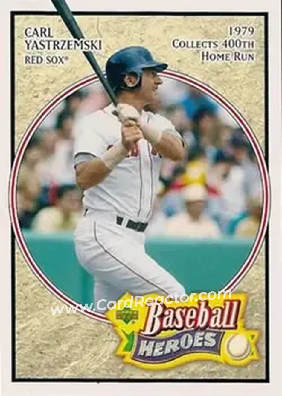 2005 Upper Deck Baseball Heroes #17 - Carl Yastrzemski - Boston Red Sox - Front
