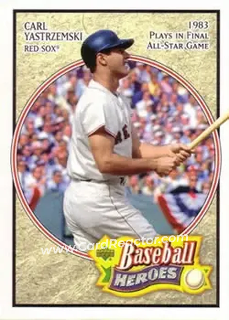 2005 Upper Deck Baseball Heroes #19 - Carl Yastrzemski - Boston Red Sox - Front