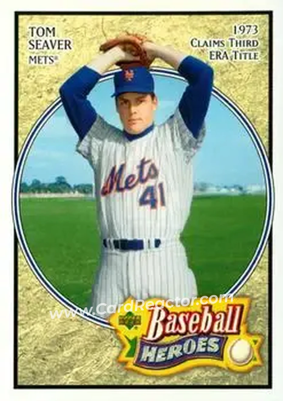 2005 Upper Deck Baseball Heroes #27 - Tom Seaver - New York Mets - Front 2005 Upper Deck Baseball Heroes #27 - Tom Seaver - New York Mets - Front
