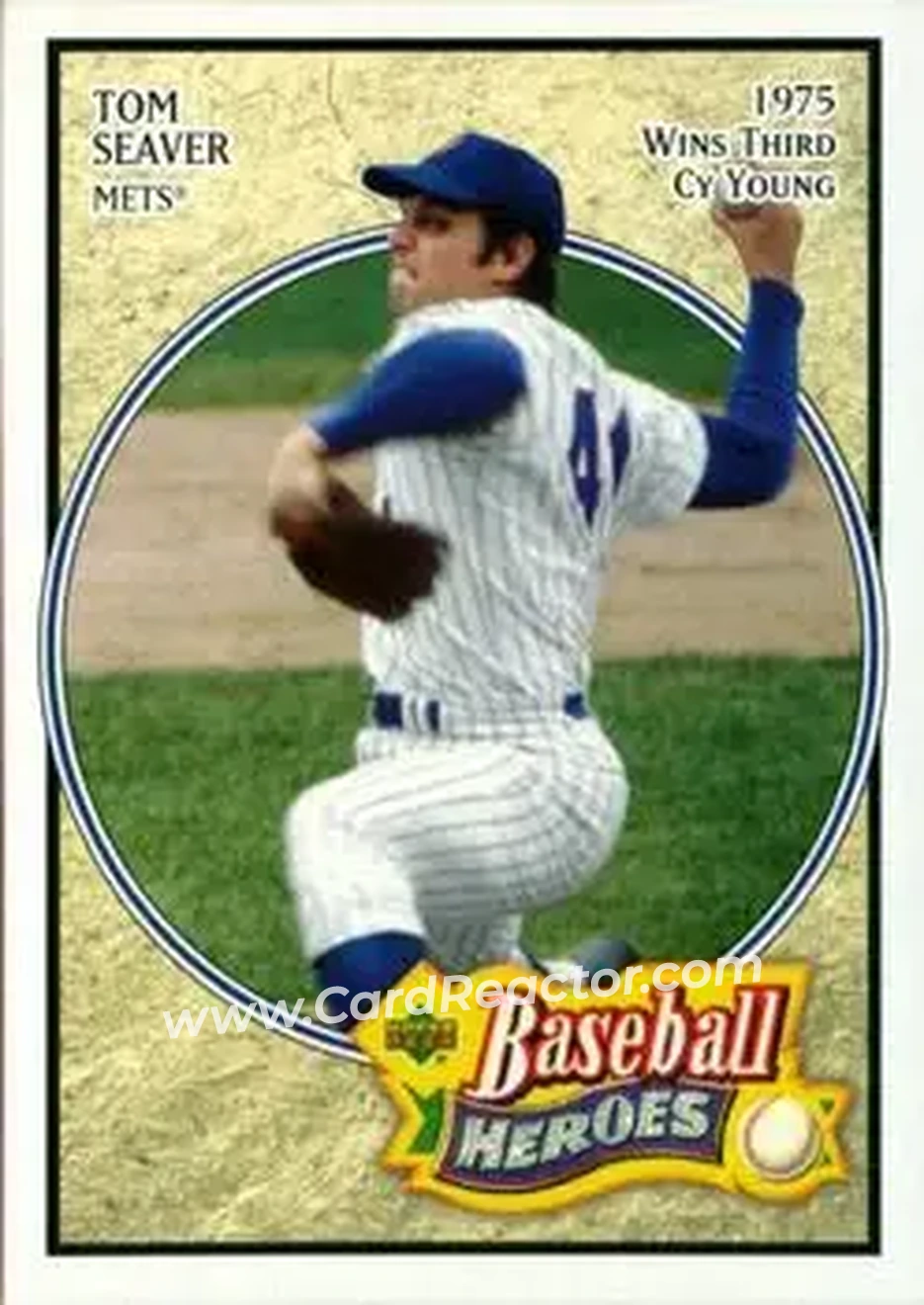 2005 Upper Deck Baseball Heroes #28 - Tom Seaver - New York Mets - Front