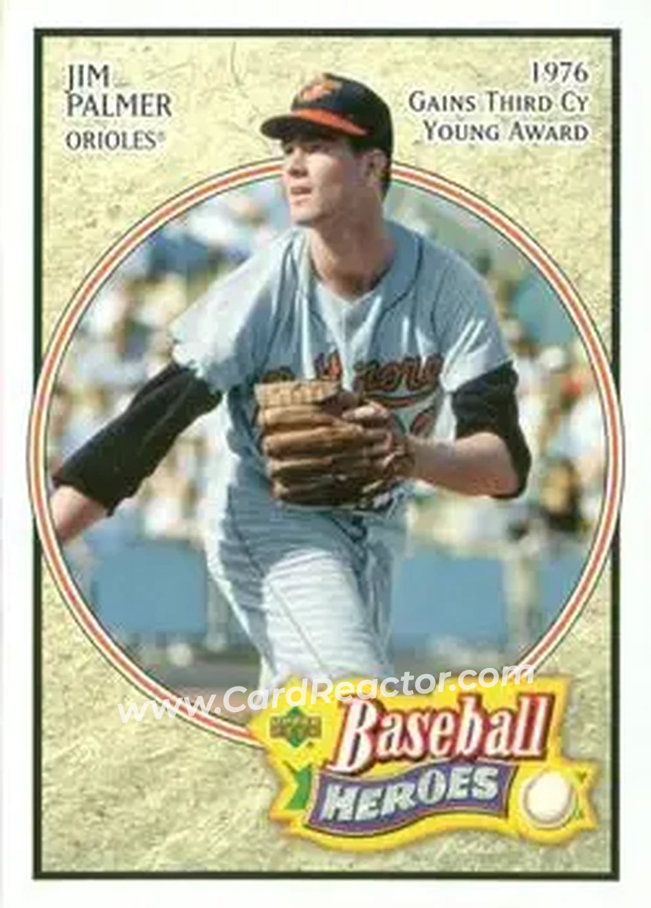 2005 Upper Deck Baseball Heroes #38 - Jim Palmer - Baltimore Orioles - Front