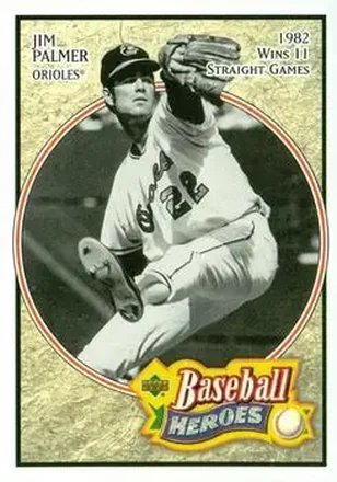 2005 Upper Deck Baseball Heroes #39 - Jim Palmer - Baltimore Orioles
