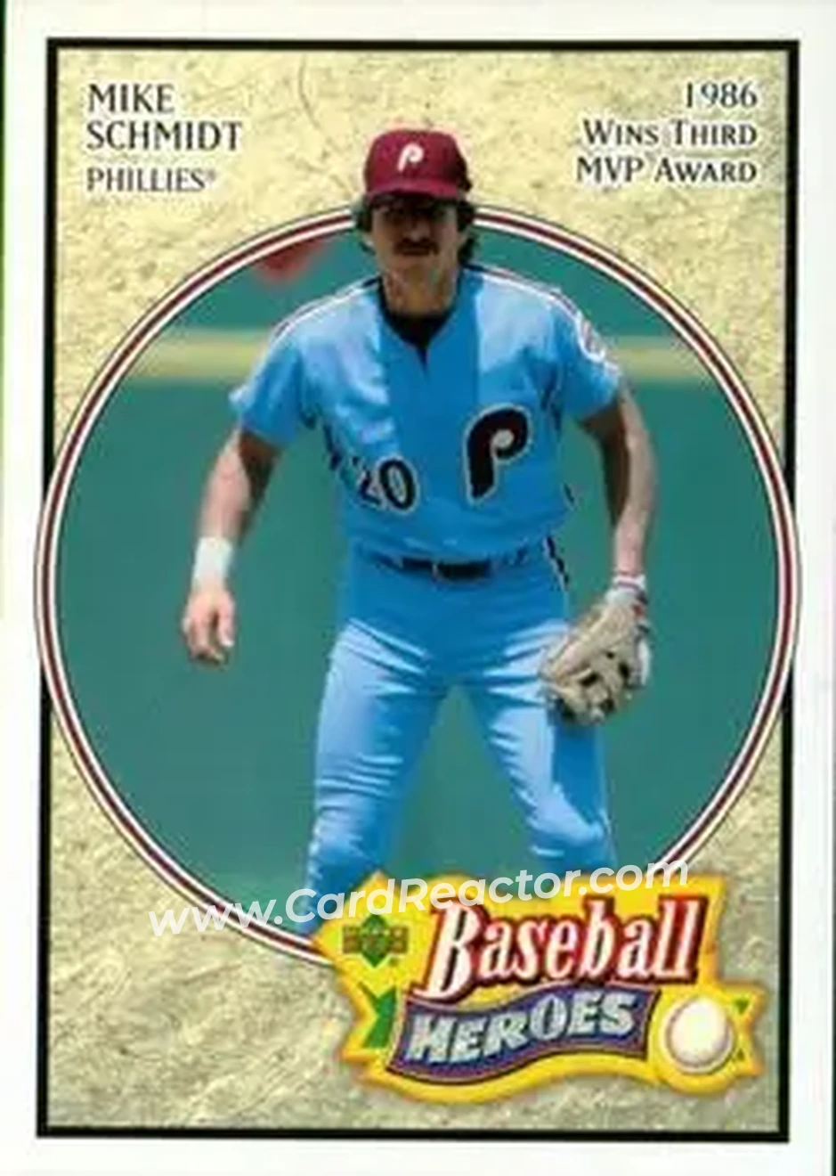 2005 Upper Deck Baseball Heroes #41 - Mike Schmidt - Philadelphia Phillies - Front