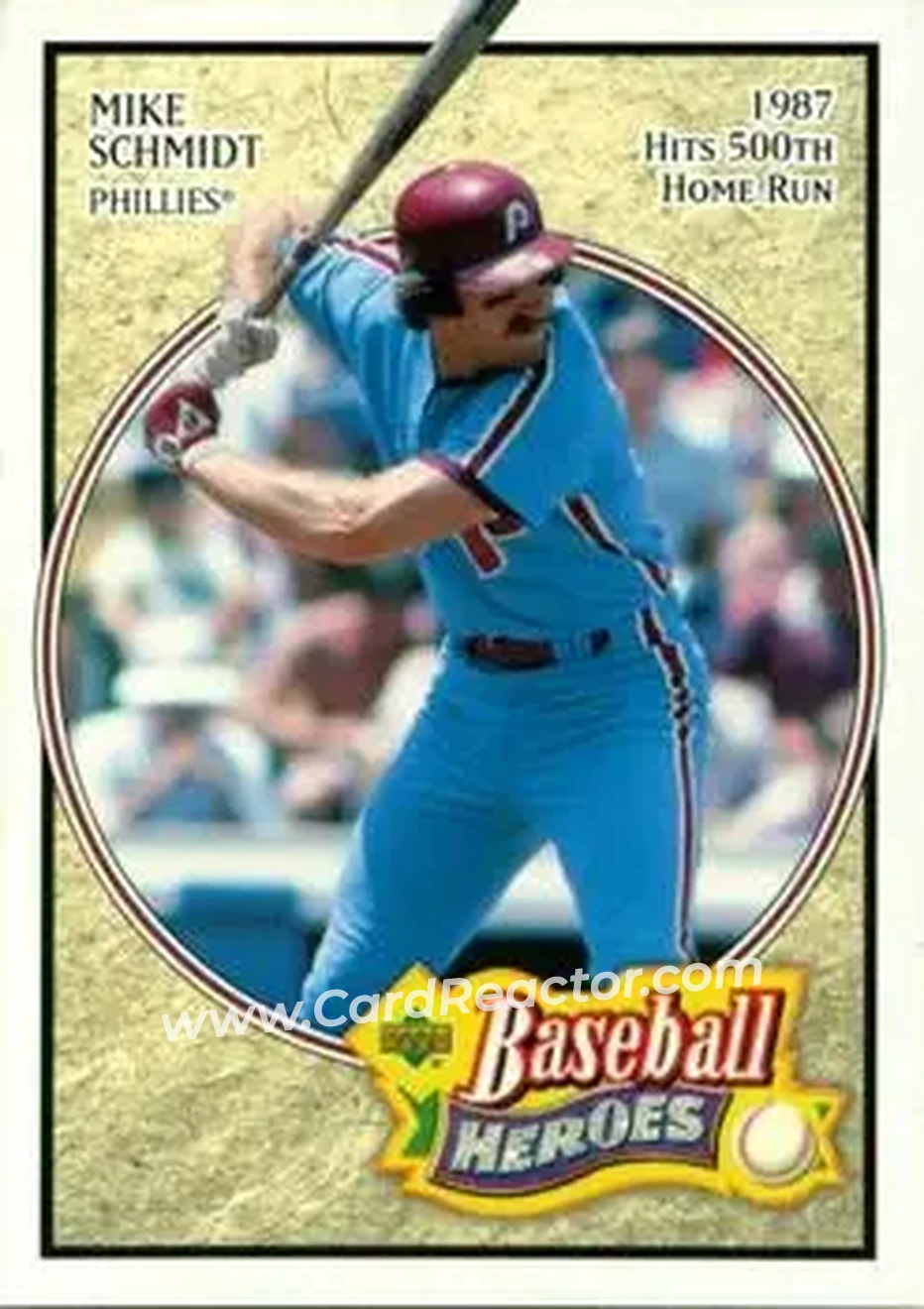 2005 Upper Deck Baseball Heroes #43 - Mike Schmidt - Philadelphia Phillies - Front