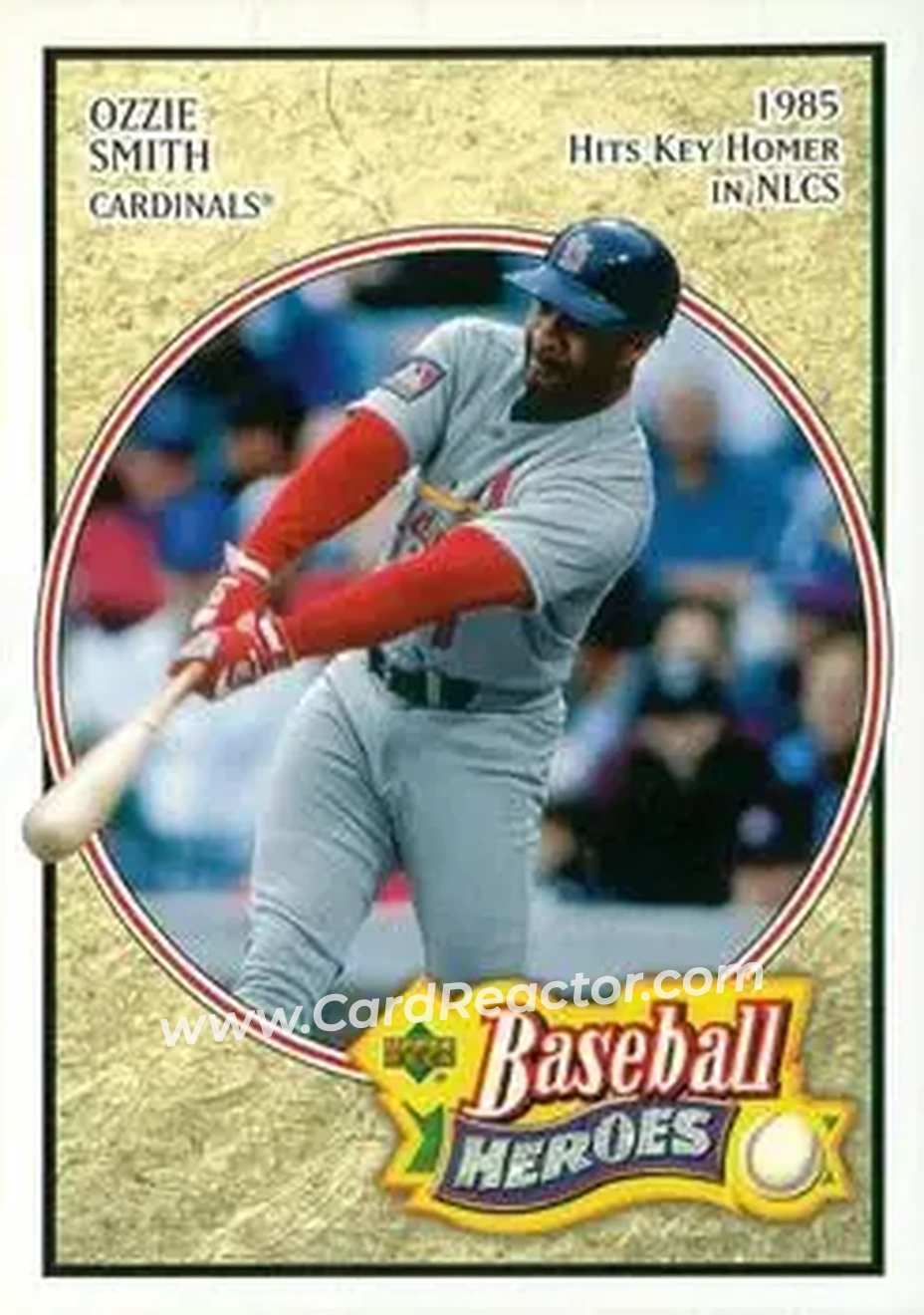 2005 Upper Deck Baseball Heroes #46 - Ozzie Smith - St. Louis Cardinals - Front