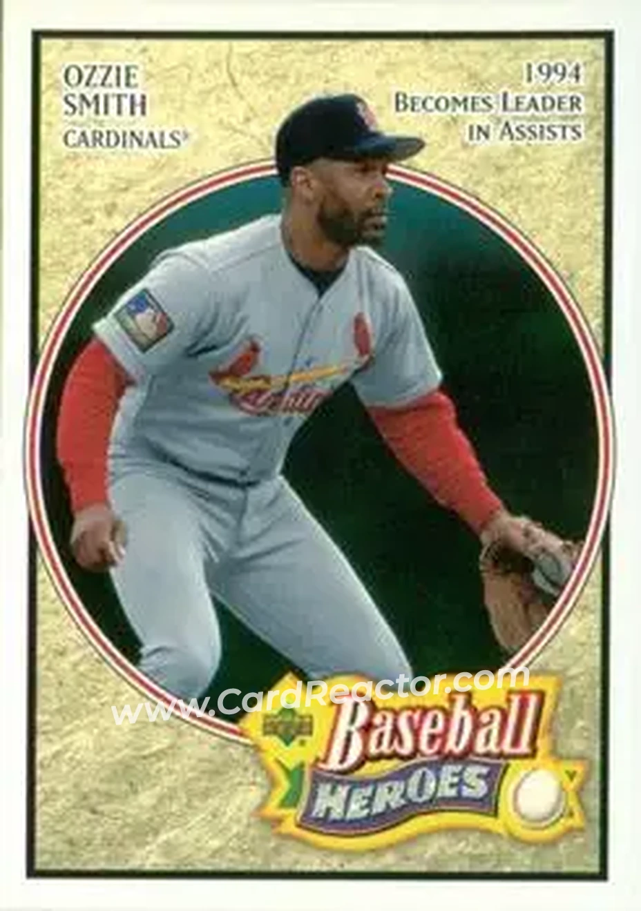 2005 Upper Deck Baseball Heroes #48 - Ozzie Smith - St. Louis Cardinals - Front