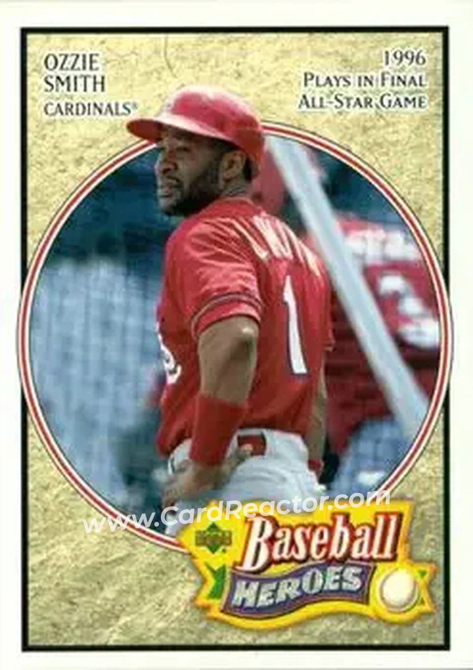 2005 Upper Deck Baseball Heroes #49 - Ozzie Smith - St. Louis Cardinals - Front