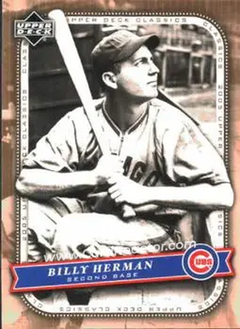 2005 Upper Deck Classics #7 - Billy Herman - Chicago Cubs - Front