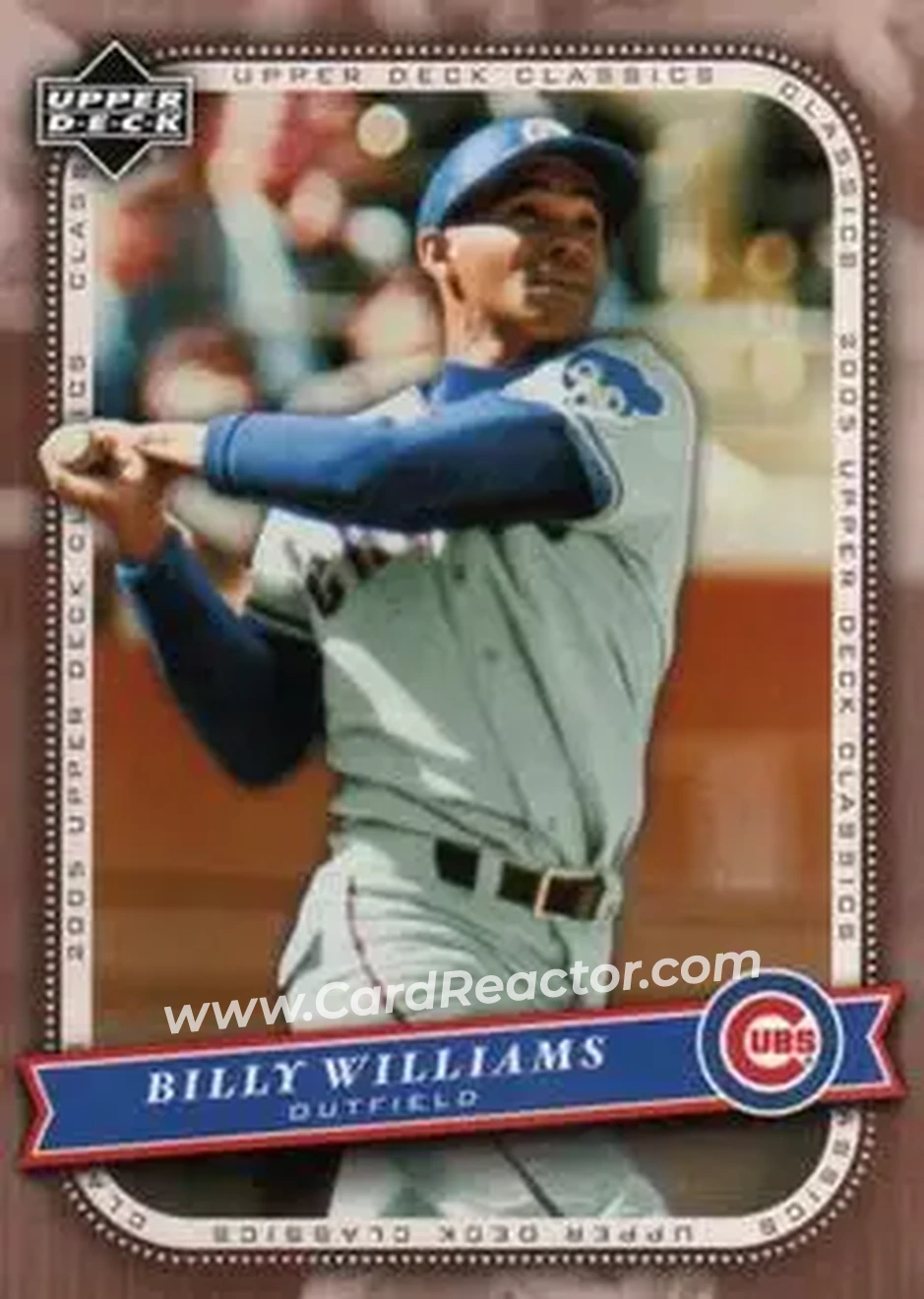 2005 Upper Deck Classics #8 - Billy Williams - Chicago Cubs - Front