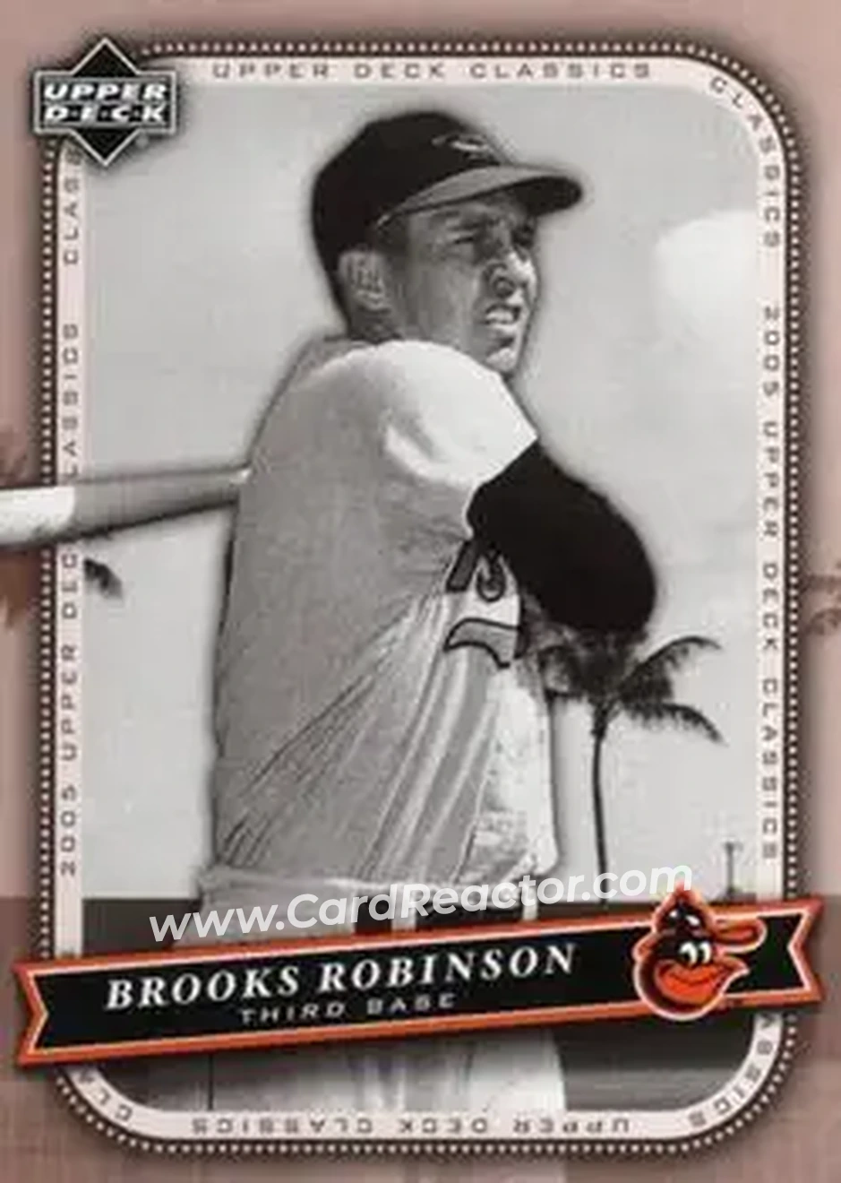 2005 Upper Deck Classics #15 - Brooks Robinson - Baltimore Orioles - Front