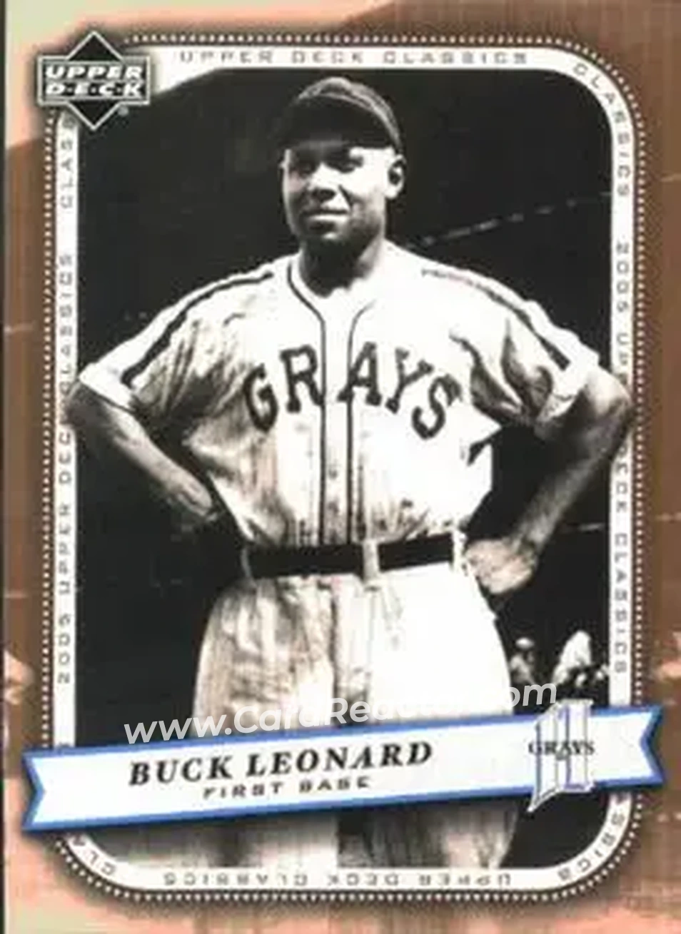 2005 Upper Deck Classics #16 - Buck Leonard - Homestead Grays - Front