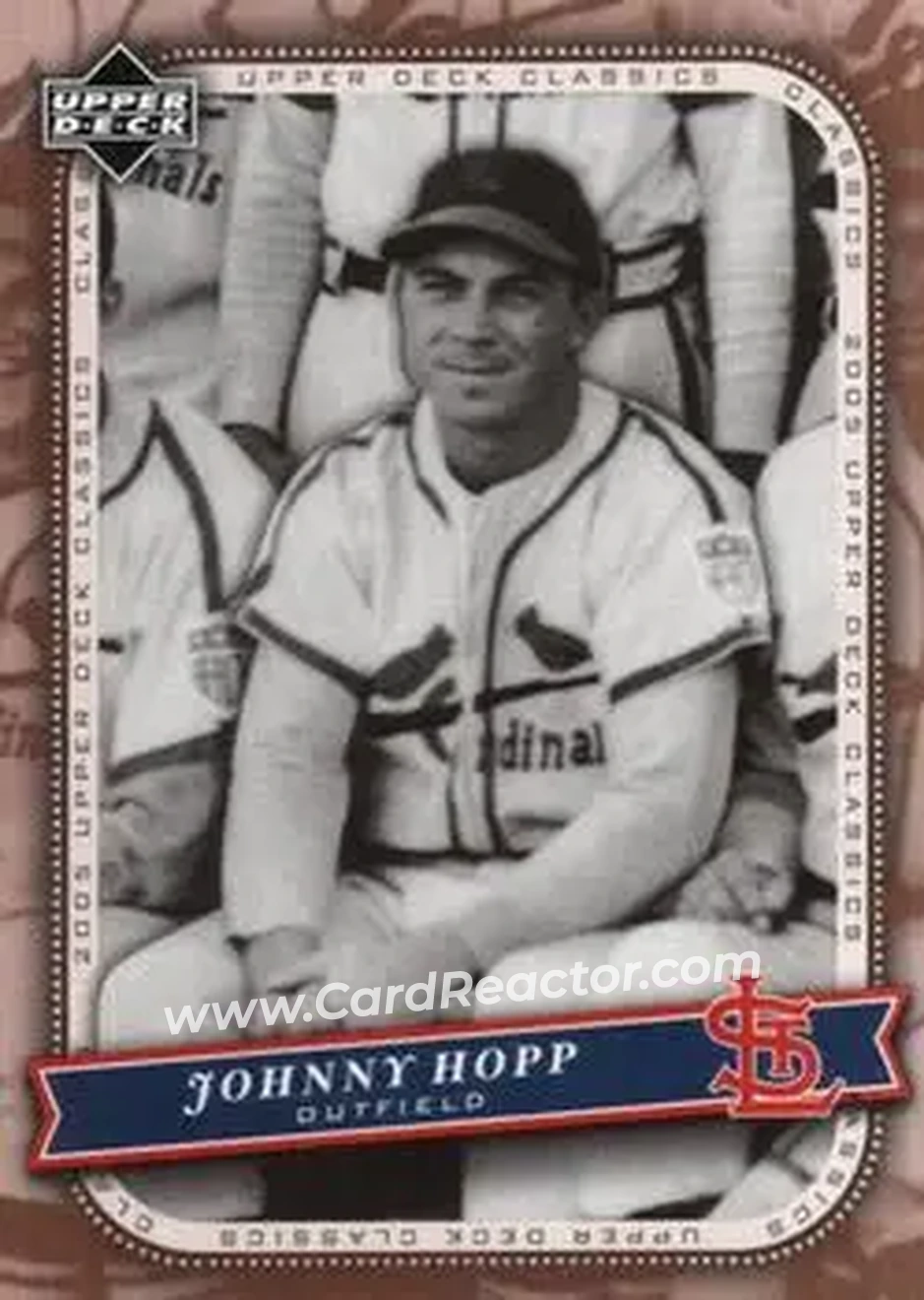 2005 Upper Deck Classics #20 - Johnny Hopp - St. Louis Cardinals - Front