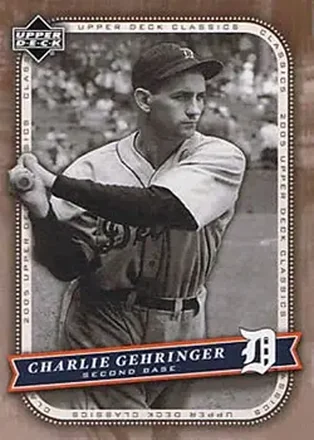 2005 Upper Deck Classics #21 - Charlie Gehringer - Detroit Tigers