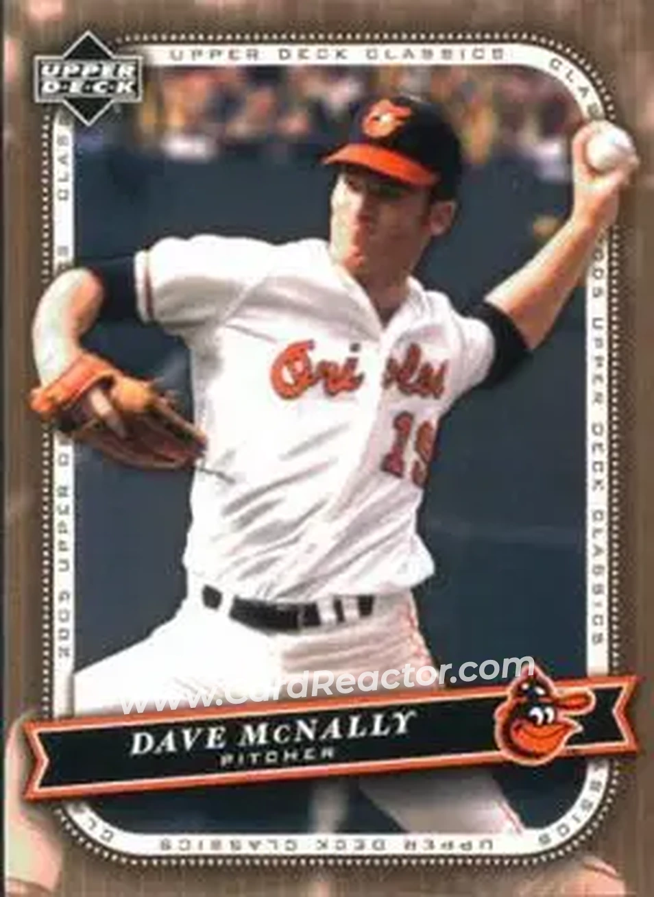 2005 Upper Deck Classics #24 - Dave McNally - Baltimore Orioles - Front 2005 Upper Deck Classics #24 - Dave McNally - Baltimore Orioles - Front