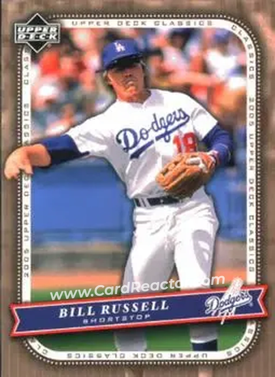 2005 Upper Deck Classics #6 - Bill Russell - Los Angeles Dodgers - Front