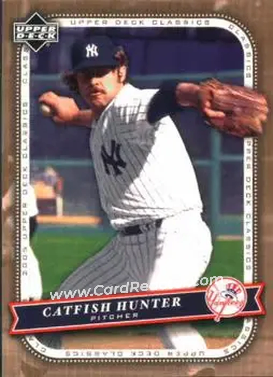2005 Upper Deck Classics #19 - Jim Hunter - New York Yankees - Front 2005 Upper Deck Classics #19 - Jim Hunter - New York Yankees - Front
