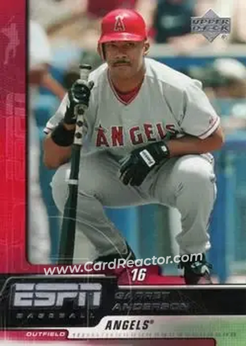 2005 Upper Deck ESPN #1 - Garret Anderson - Los Angeles Angels - Front