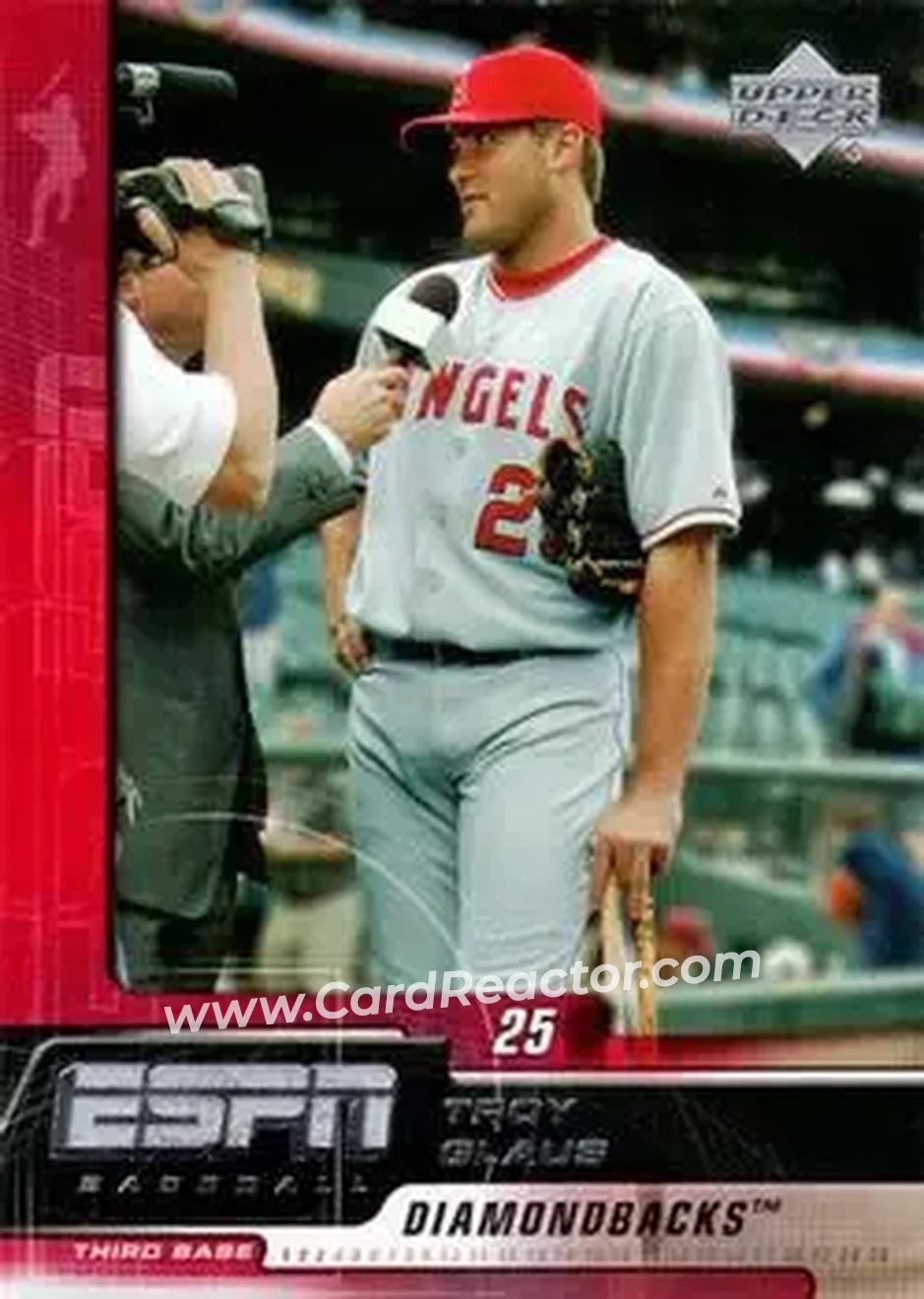 2005 Upper Deck ESPN #2 - Troy Glaus - Arizona Diamondbacks - Front