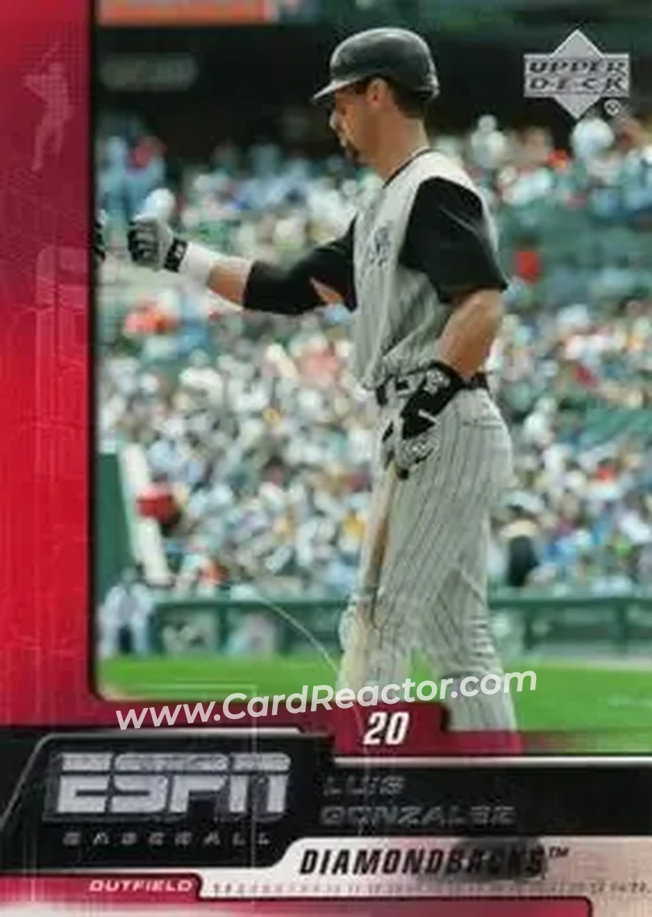 2005 Upper Deck ESPN #4 - Luis Gonzalez - Arizona Diamondbacks - Front