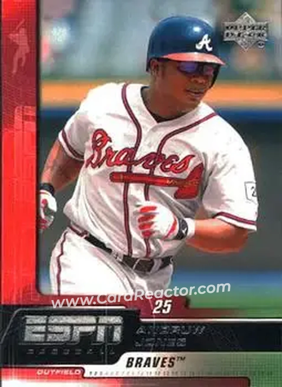 2005 Upper Deck ESPN #6 - Andruw Jones - Atlanta Braves - Front