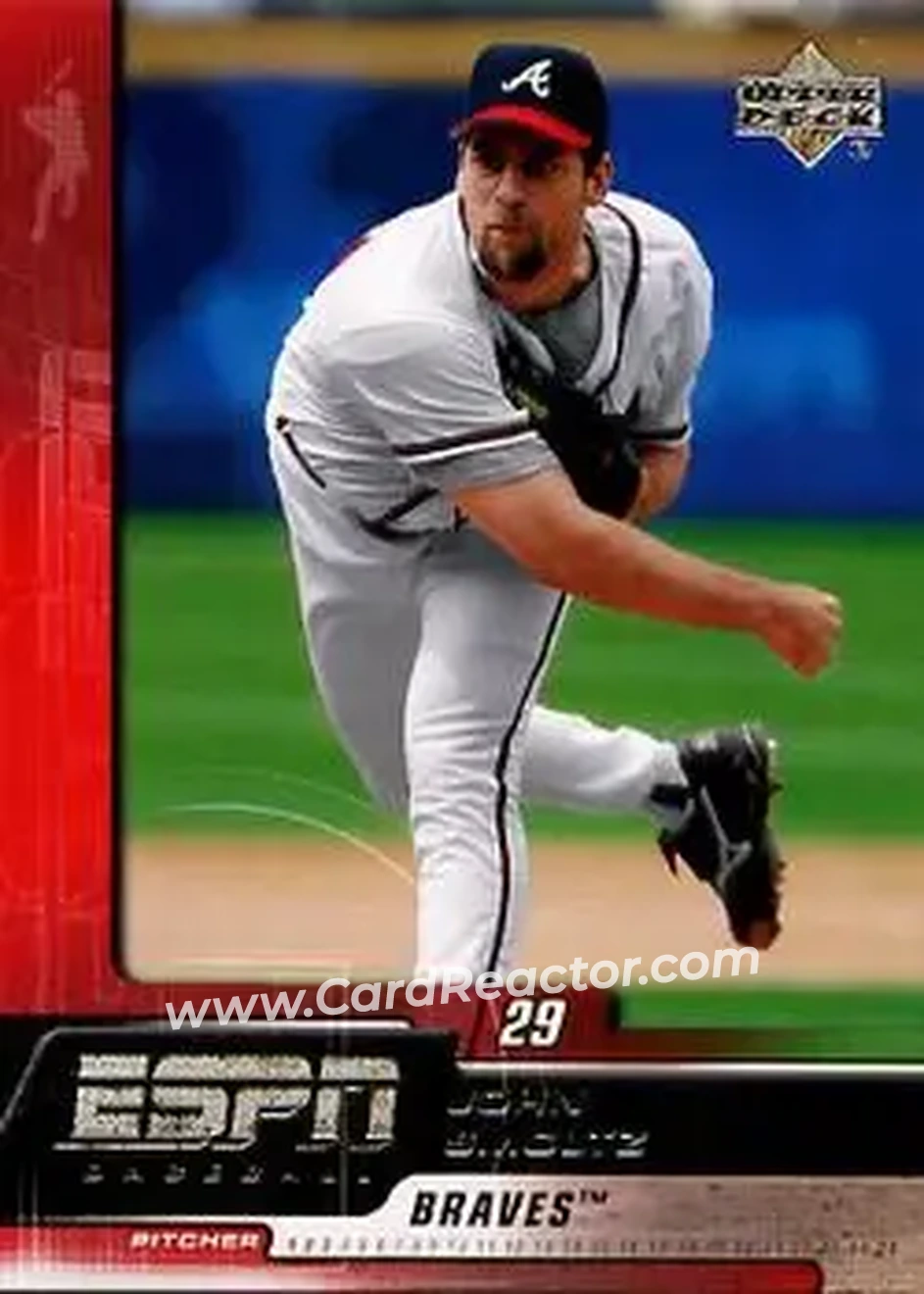 2005 Upper Deck ESPN #9 - John Smoltz - Atlanta Braves - Front