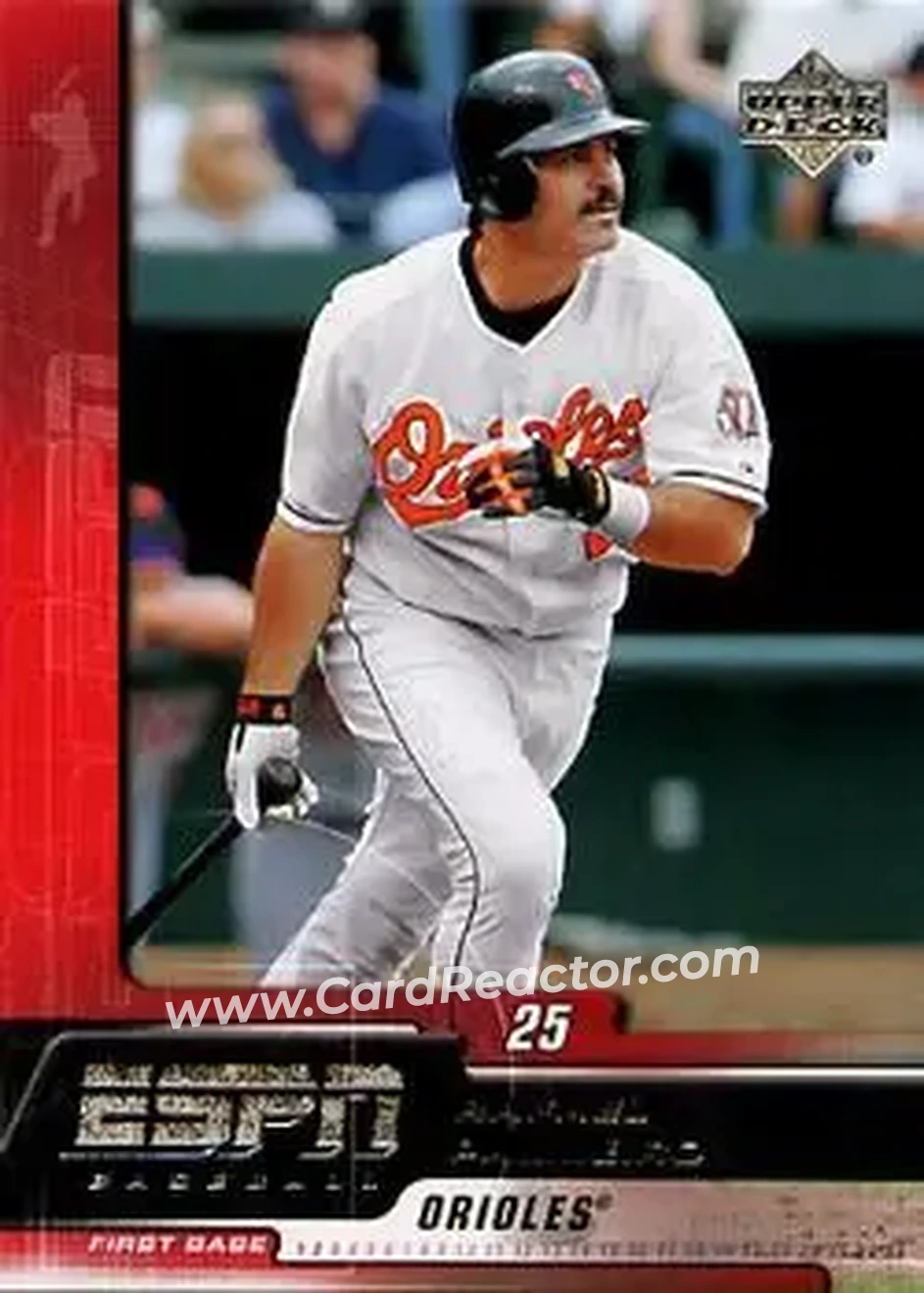 2005 Upper Deck ESPN #11 - Rafael Palmeiro - Baltimore Orioles - Front