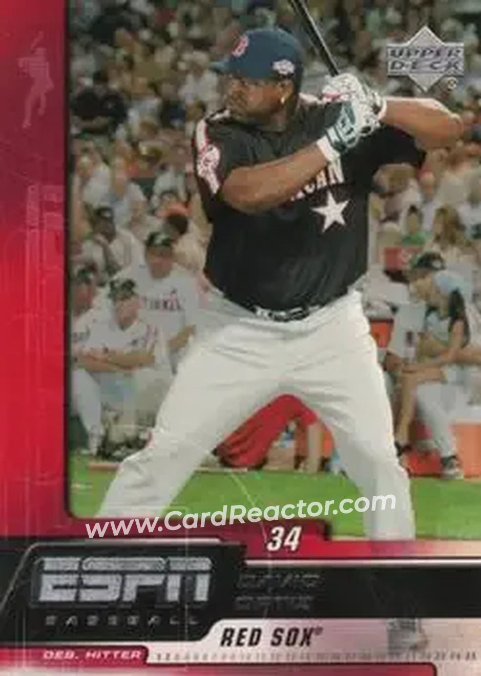 2005 Upper Deck ESPN #13 - David Ortiz - Boston Red Sox - Front